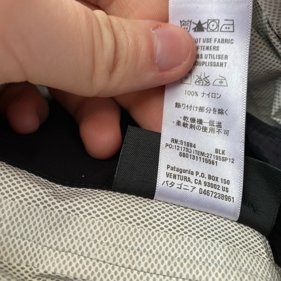 Patagonia Torrent Shell Waterproof Trenchcoat Small Black - Picture 8 of 11